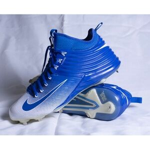 NIKE MIKE TROUT 2 LUNAR MENS METAL BASEBALL CLEATS BLUE WHITE  SZ 14 Pre-owned